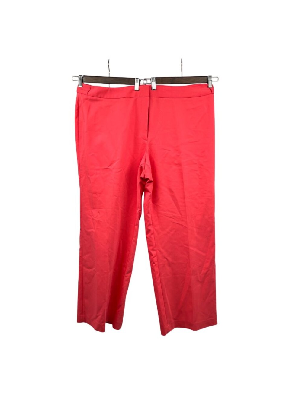 Calvin Klein Womens Highline Dress Pants Straight Leg Pink Coral Size 22W